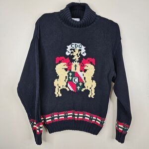 Cambridge dry goods vintage crest turtle neck sweater size S